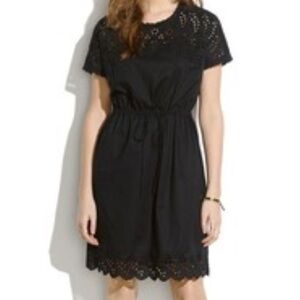 Madewell Black Lace Midi Dress